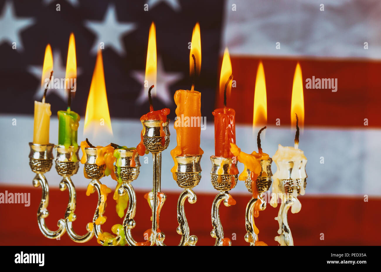 Fiesta judía, símbolo de vacaciones Hanukkah, el Judío, el Festival de