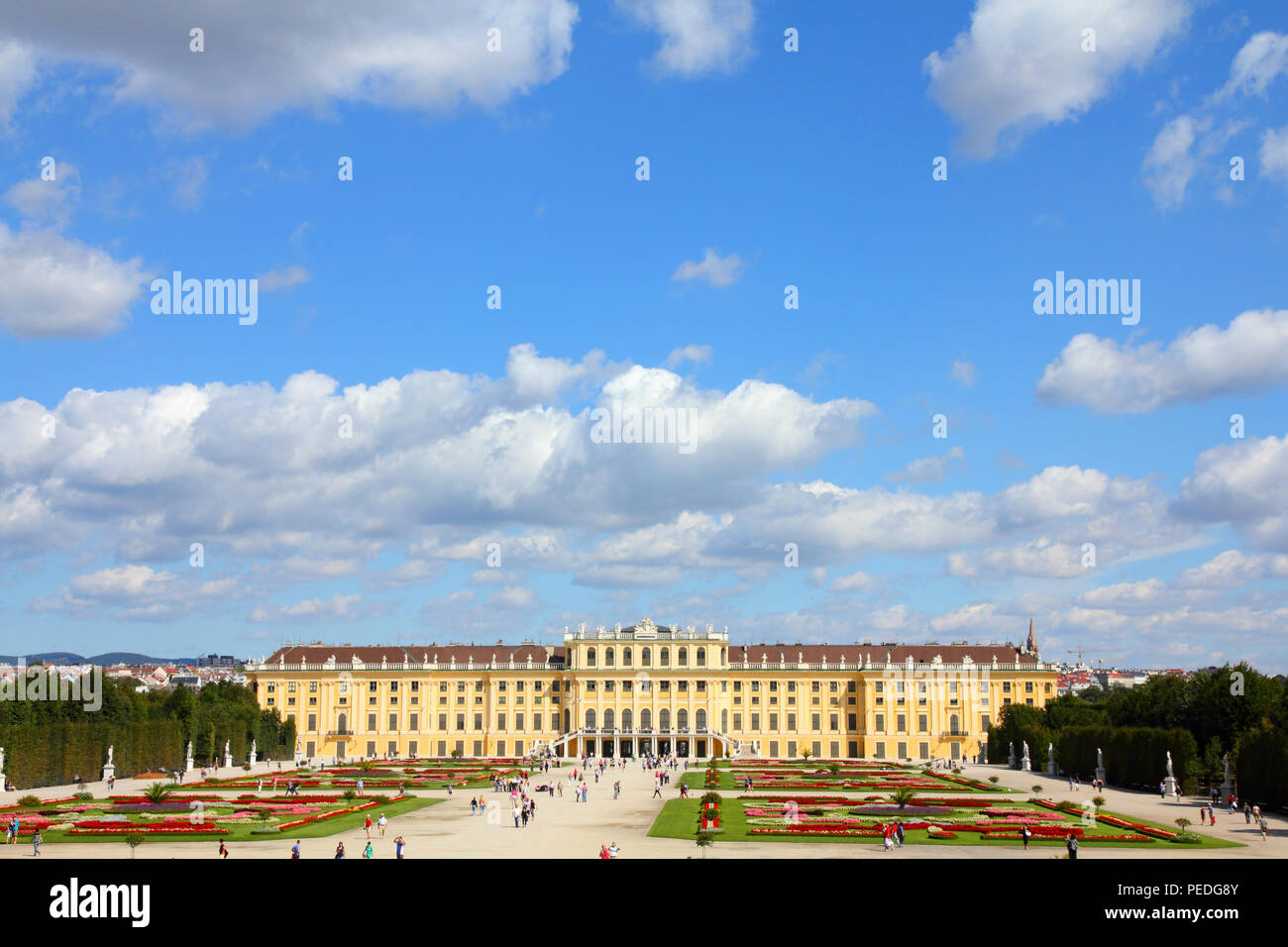 Viena, Austria - El Palacio de Schönbrunn, Sitio del Patrimonio Mundial de la UNESCO. Foto de stock