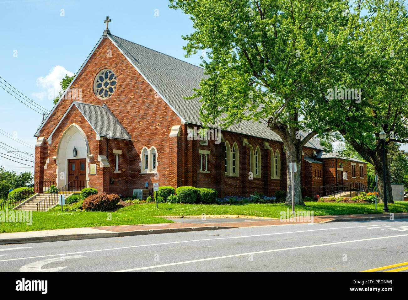 Iglesia de San Martín de Tours, 201 South Frederick Avenue, Gaithersburg, Maryland Foto de stock