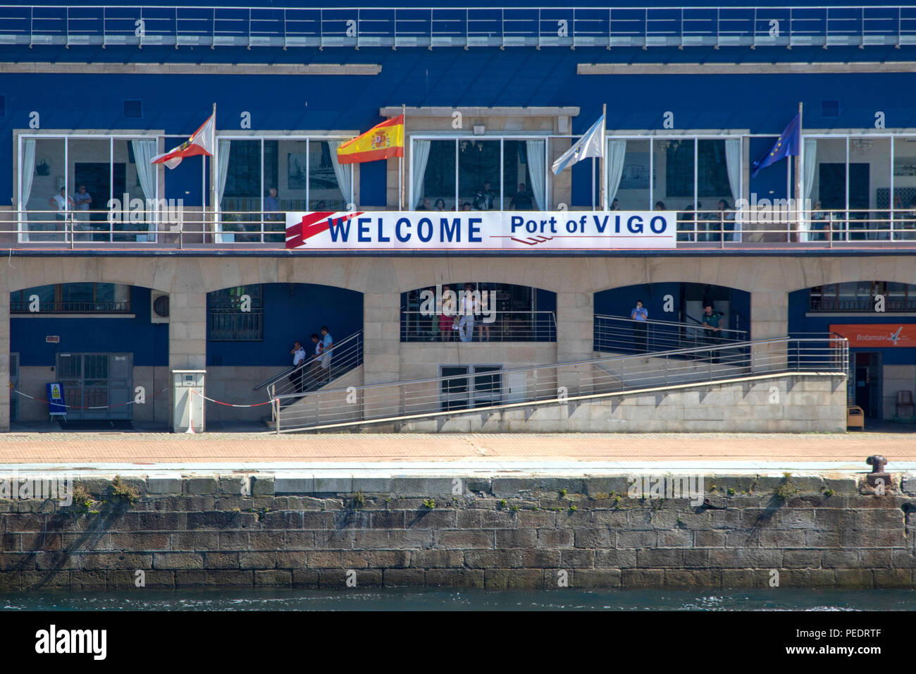 Puerto de Vigo en España, el mayor puerto pesquero del mundo Foto de stock