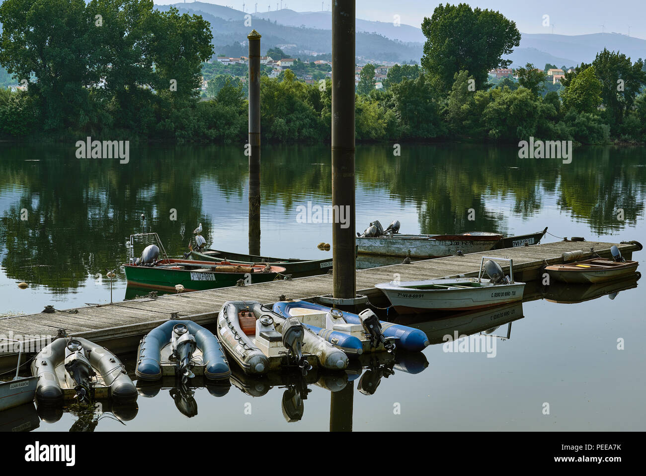 El puerto fluvial de Tui está situado en la más grande de Galicia, el