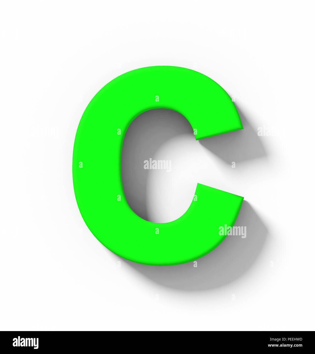 Letras c color verde Imágenes recortadas de stock - Alamy