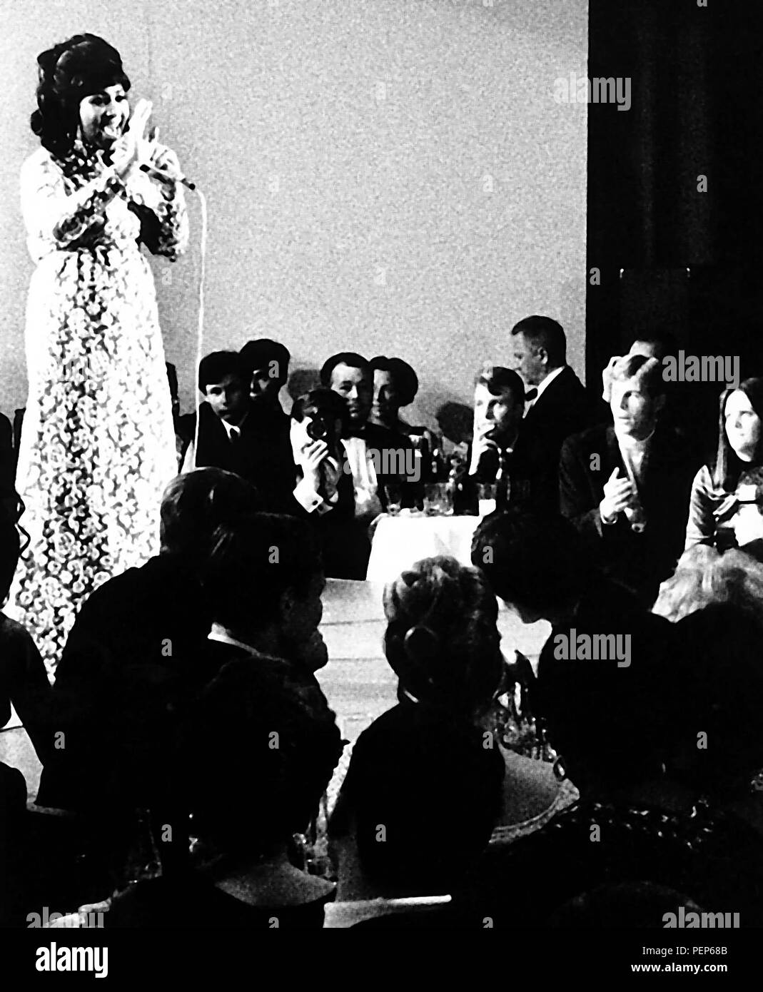 1968 - Aretha Franklin en Roma1968. Crédito: Globe Photos/ZUMAPRESS.com/Alamy Live News Foto de stock