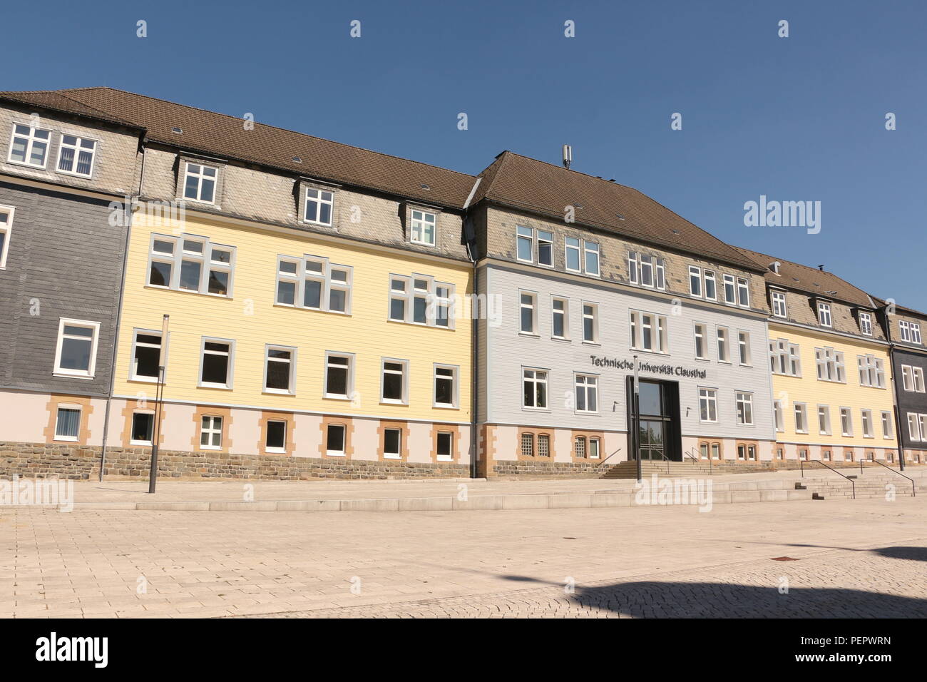 Historische Gebäude en Clausthal-Zellerfeld Foto de stock