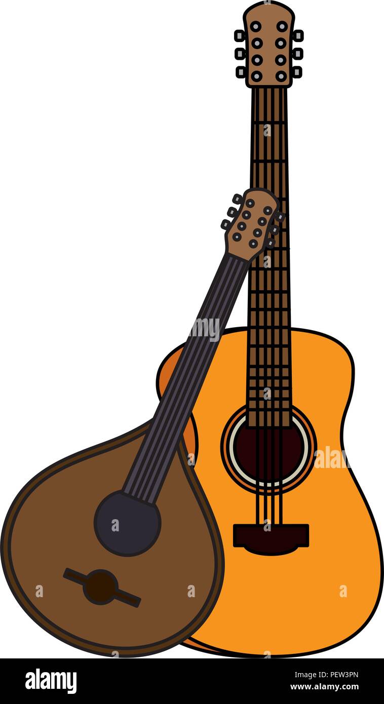 gritar Ernest Shackleton Problema Y fado guitarra acústica instrumentos musicales diseño ilustración  vectorial Imagen Vector de stock - Alamy