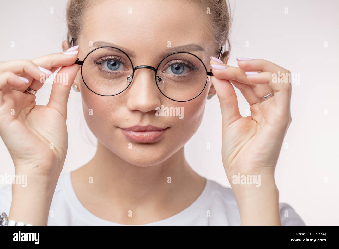 gafas redondas grandes