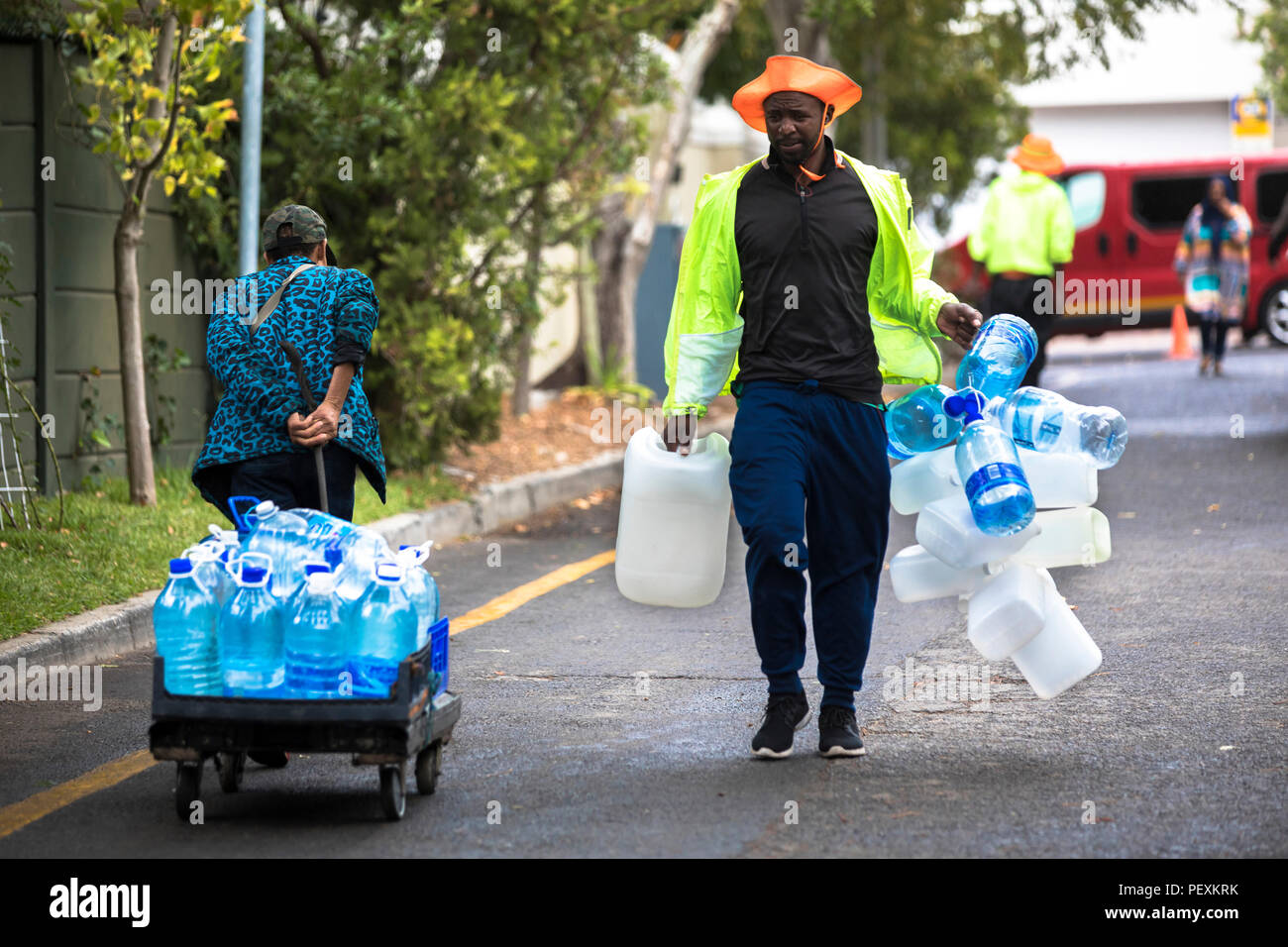 Cape Town crisis hídrica, en la provincia de Western Cape, Sudáfrica Foto de stock