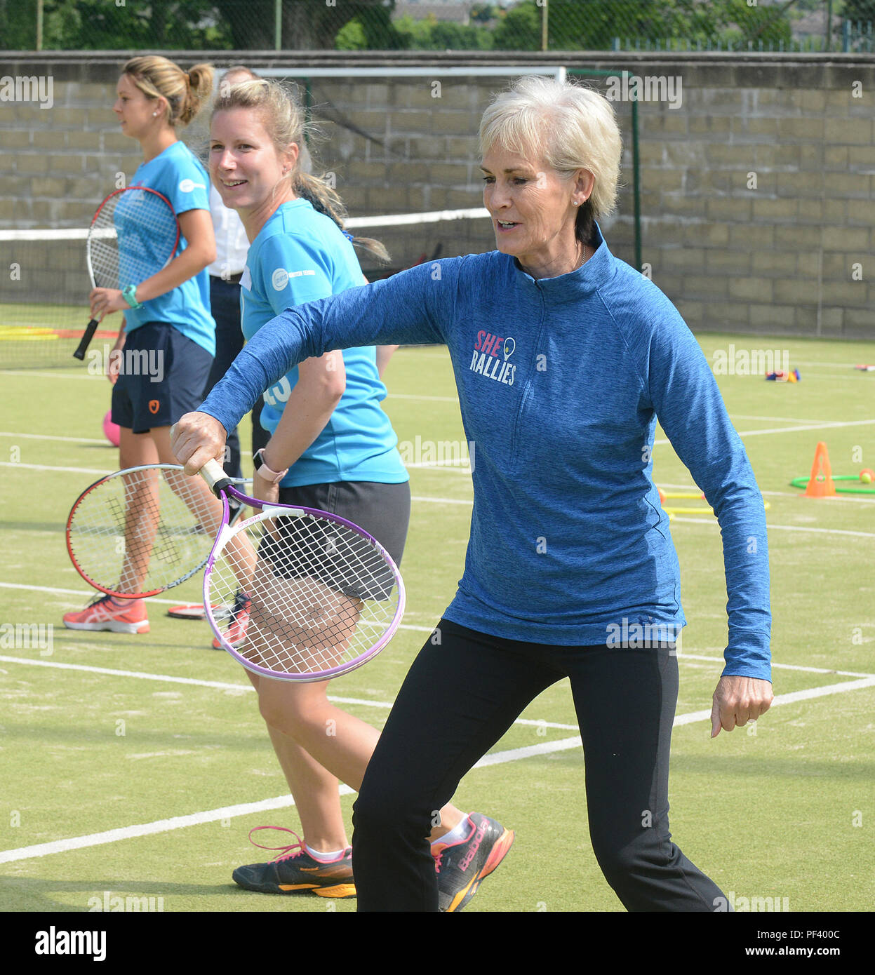 Judy Murray, madre del tenista escocés Andy Murray Foto de stock