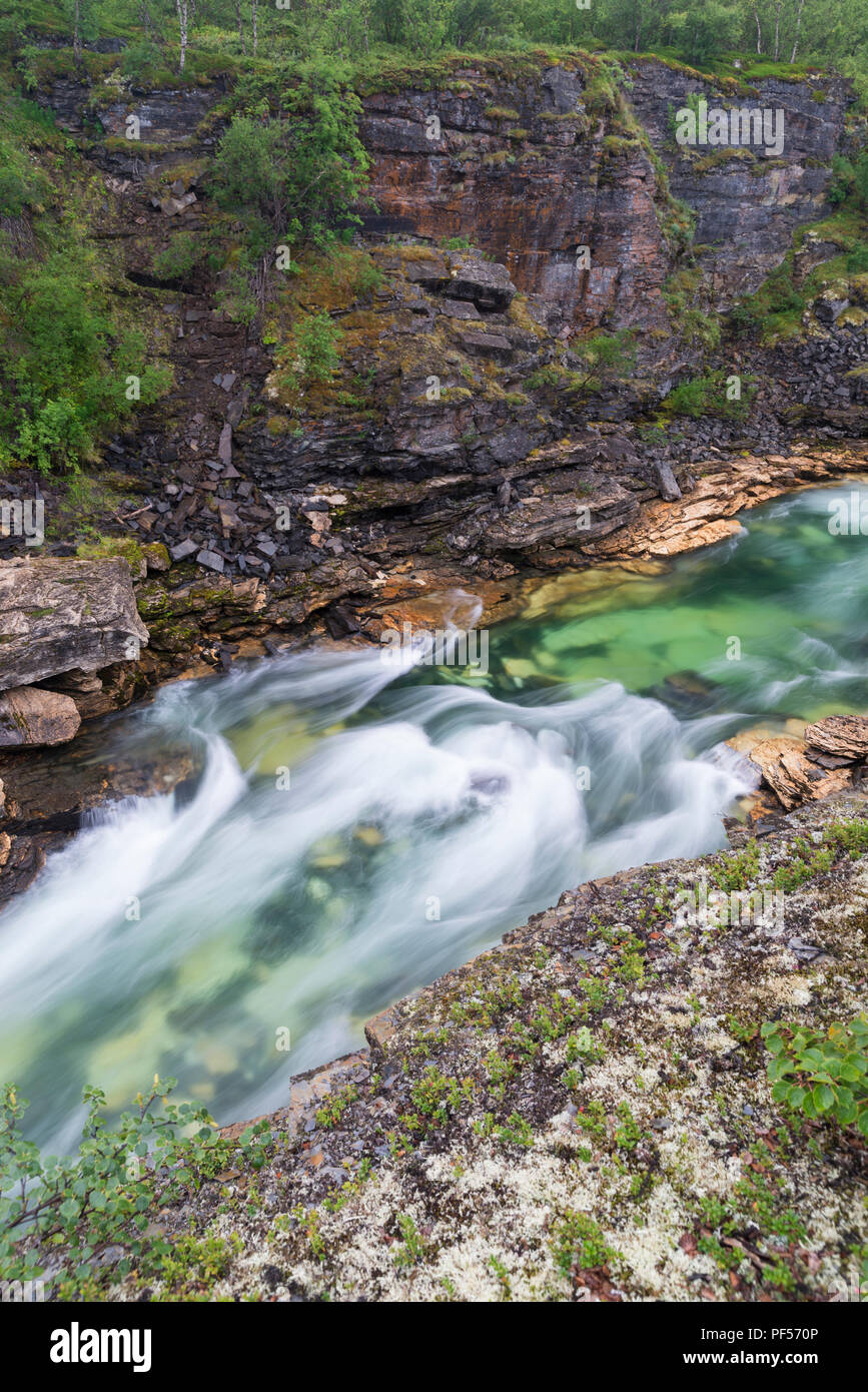 El Parque Nacional Abisko, en Suecia Foto de stock
