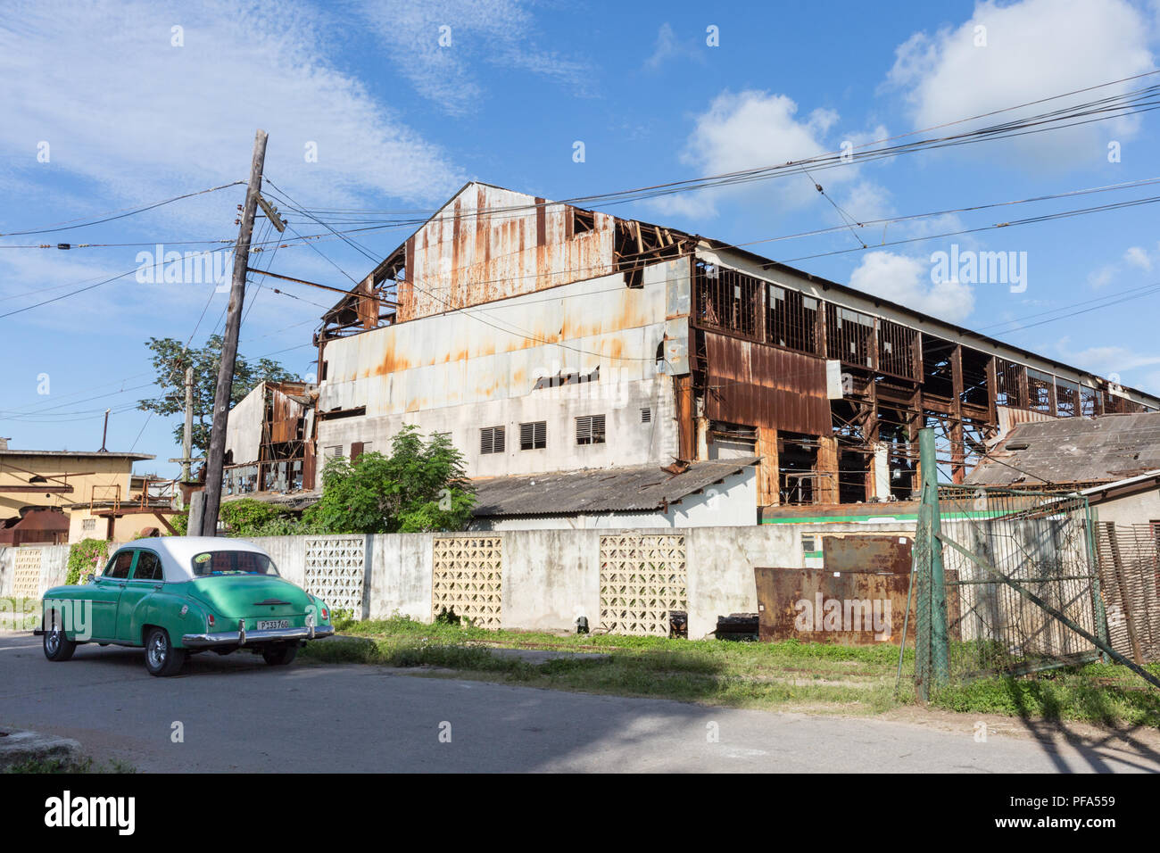 Exterior de la antigua fábrica de azúcar buit por Milton Hershey