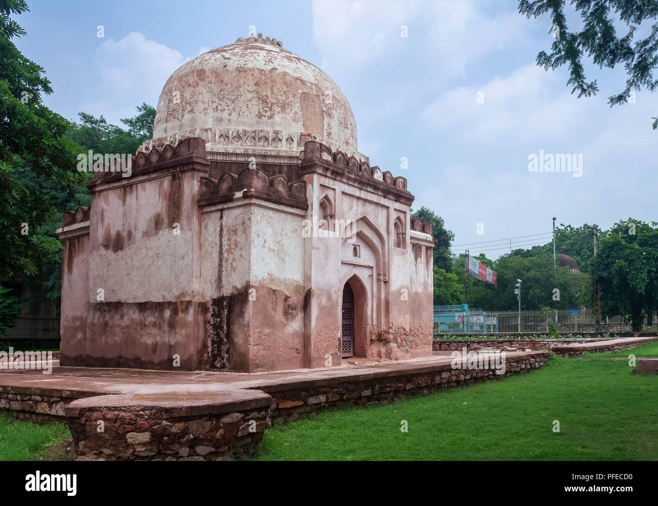 Nueva Delhi, India, 11 de agosto de 2014 una vista de Chota Gunti. Foto de stock