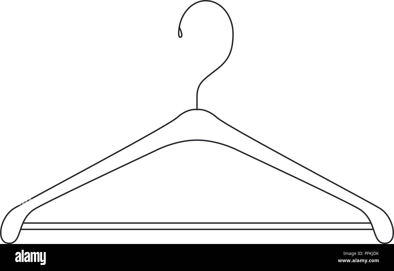 Gancho de alambre icono ropa Imagen Vector de stock - Alamy