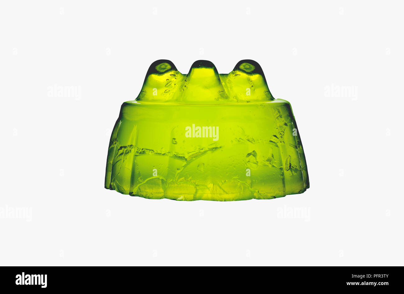 Resplandor en la oscuridad verde jelly Foto de stock