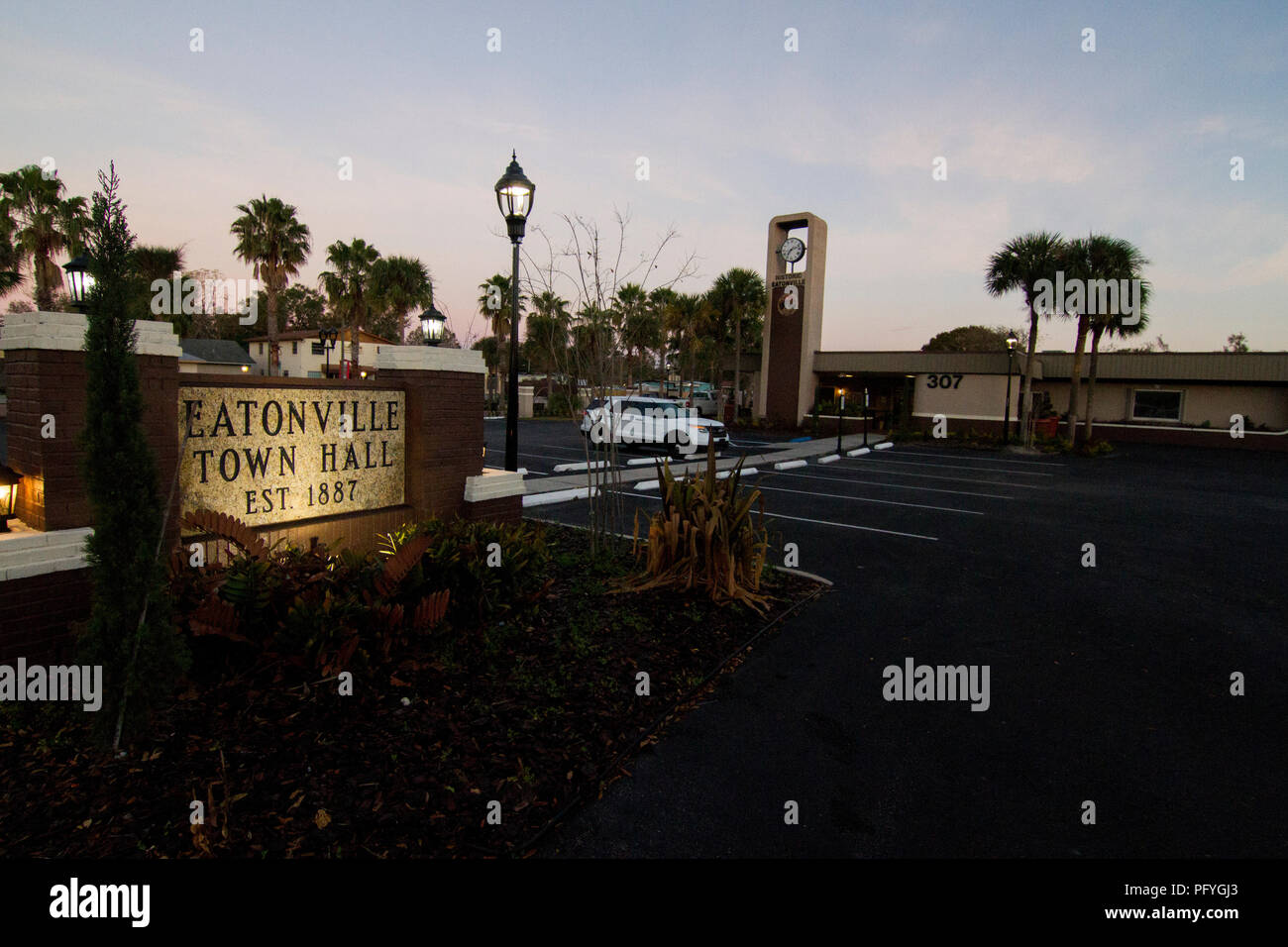 Eatonville, Florida, ayuntamiento Foto de stock