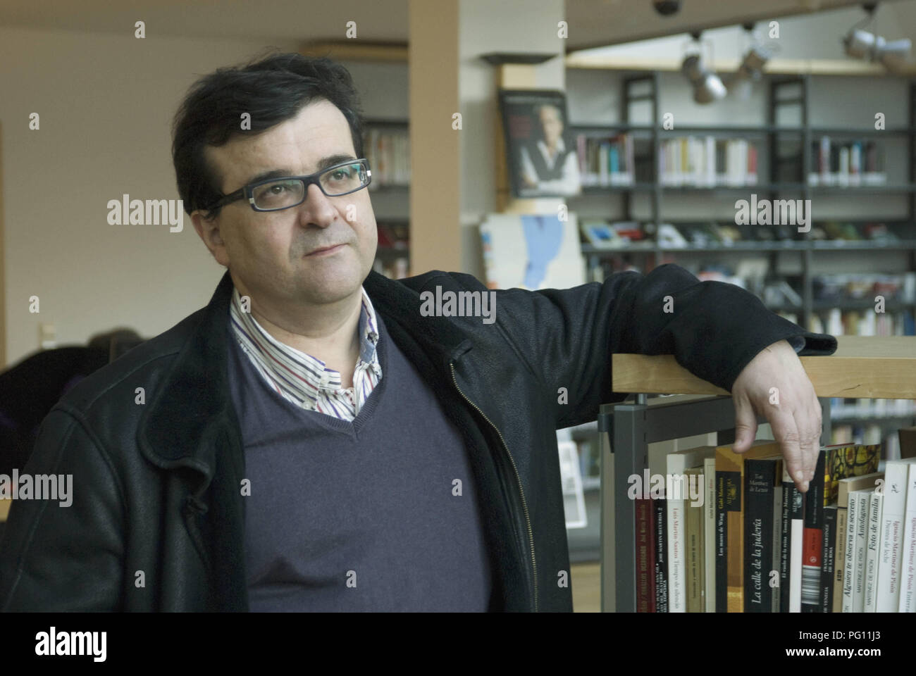 Berlín, 23.02.2011: Retrato de Javier Cercas, escritor, profesor de literatura española en la Universidad de Girona y autor Foto de stock