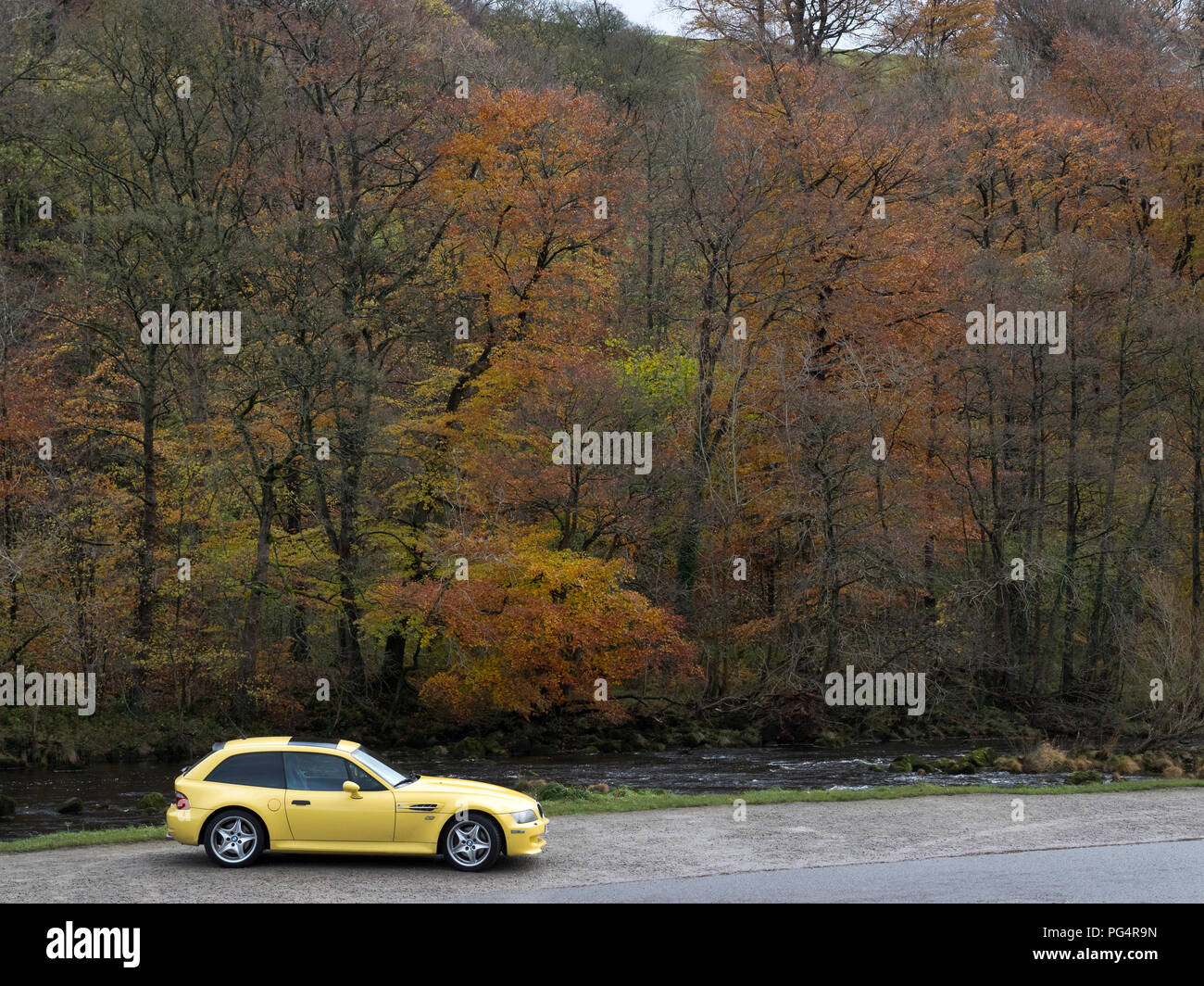 BMW Z3M Coupe en Bolton Abbey North Yorkshire Foto de stock