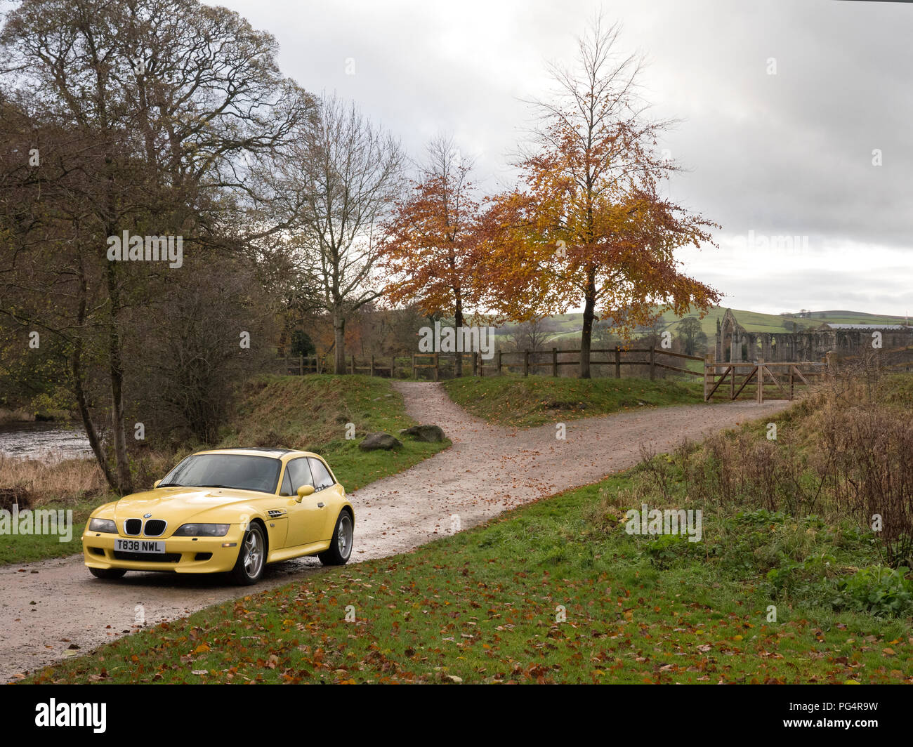 BMW Z3M Coupe en Bolton Abbey North Yorkshire Foto de stock