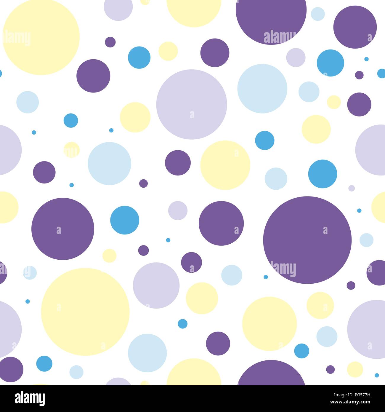 Los Circulos De Color Vectorial De Fondo Sin Fisuras Composicion De Formas Geometricas Los Circulos De Color Pastel Suave Purpura Y Amarillo Imagen Vector De Stock Alamy