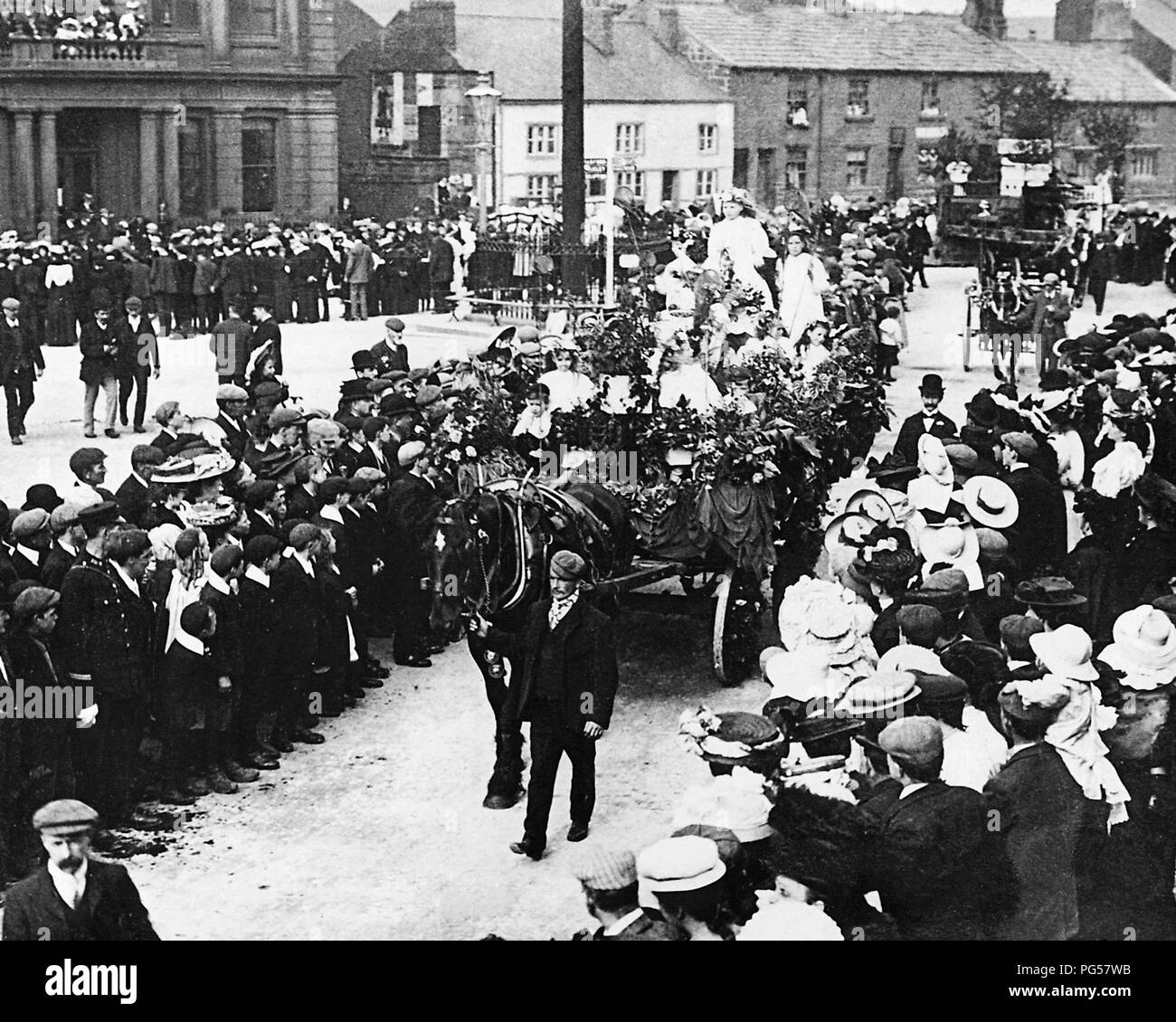 Festival en Otley, 1900 Foto de stock