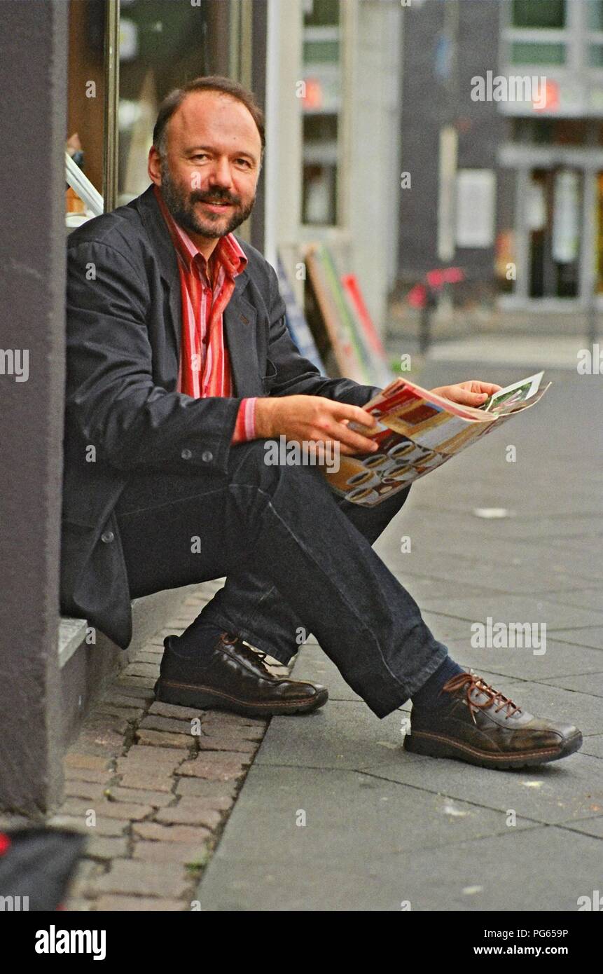 Andrei Kurkov (nacido en 1961), escritor ucraniano. Foto de stock