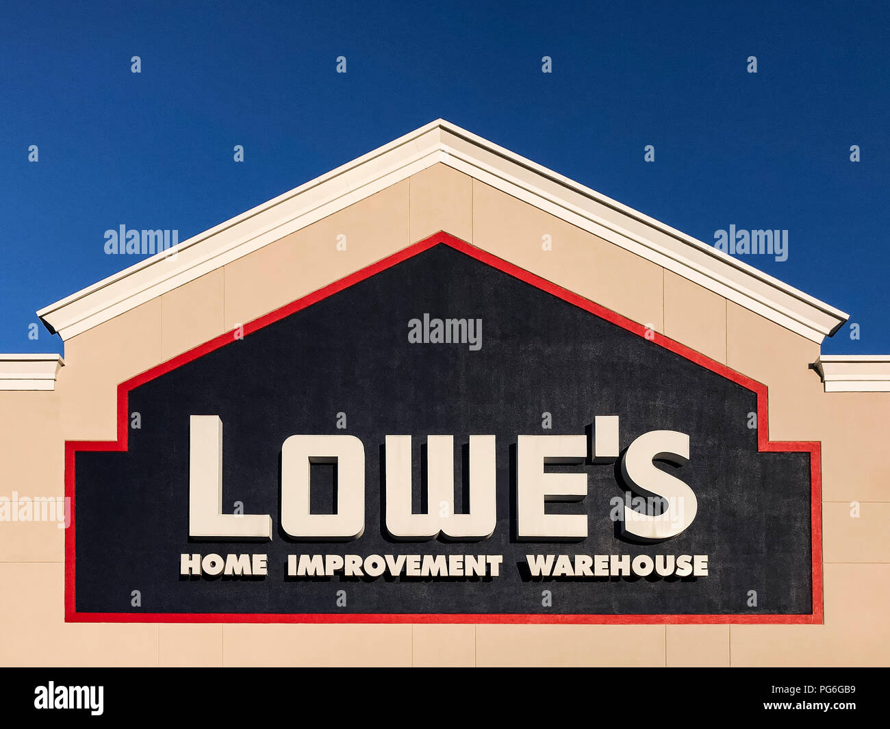 Lowe's home improvement superstore. Foto de stock