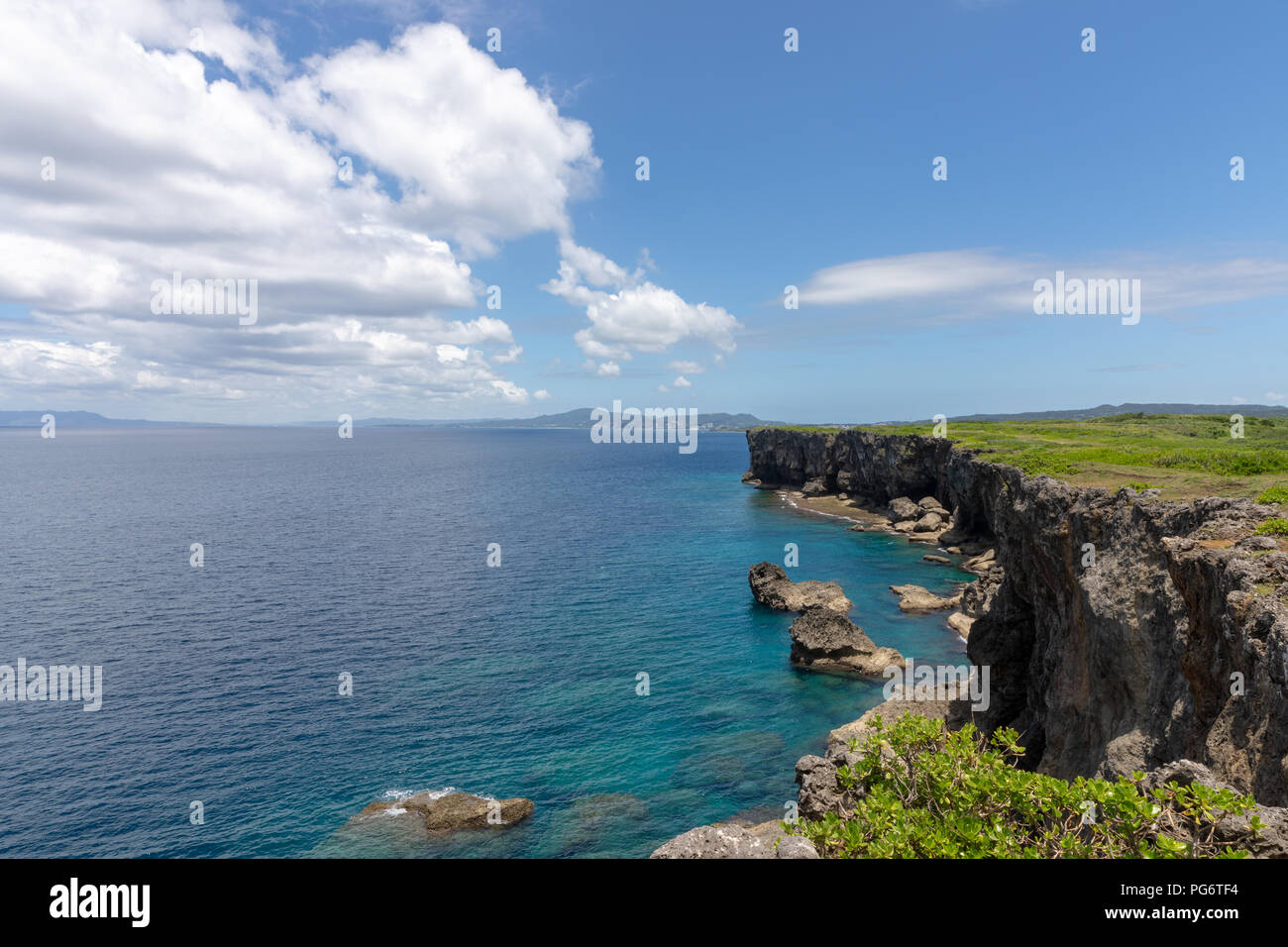Costa Y Mar Uza Yomitan Prefectura De Okinawa Japon Fotografia De Stock Alamy alamy