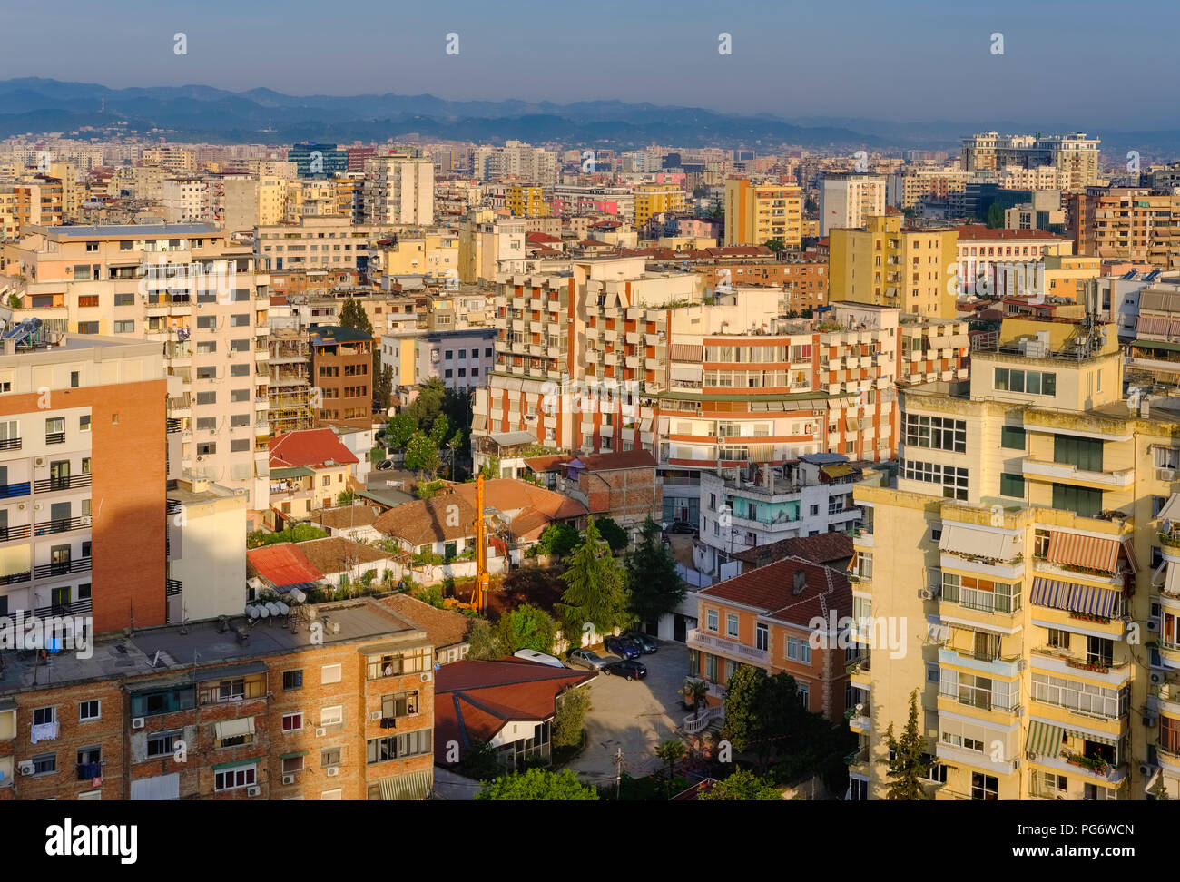Albania, Tirana, centro de la ciudad Foto de stock