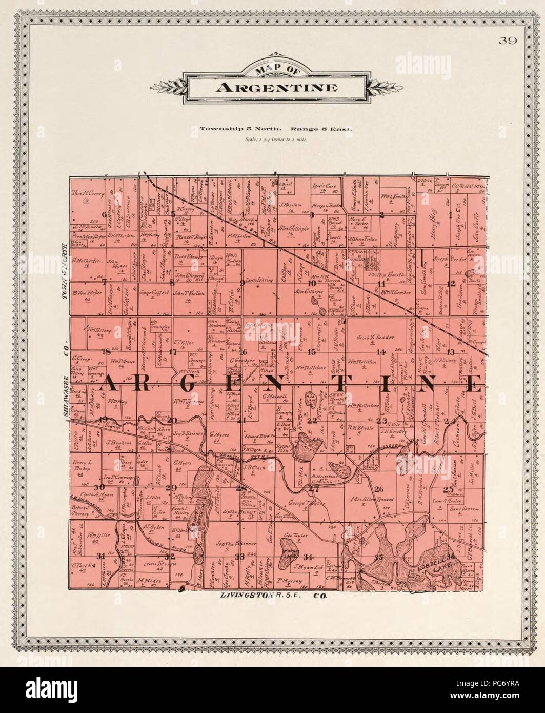 Atlas de Genesee County, Michigan que contiene mapas de cada