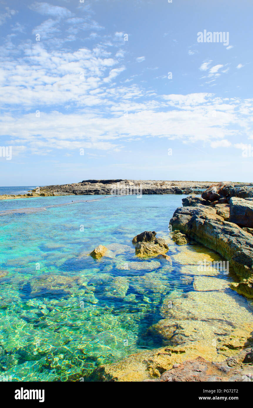 Playa de Malta Valletta Malta Seascape Foto de stock