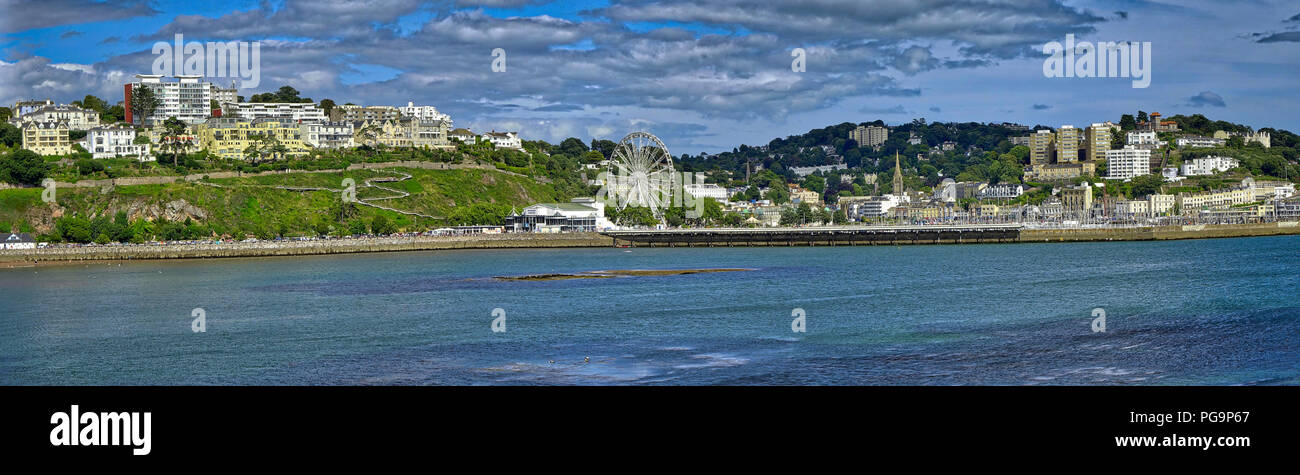 GB - DEVON: vista panorámica de Torquay (HDR-imagen) Foto de stock