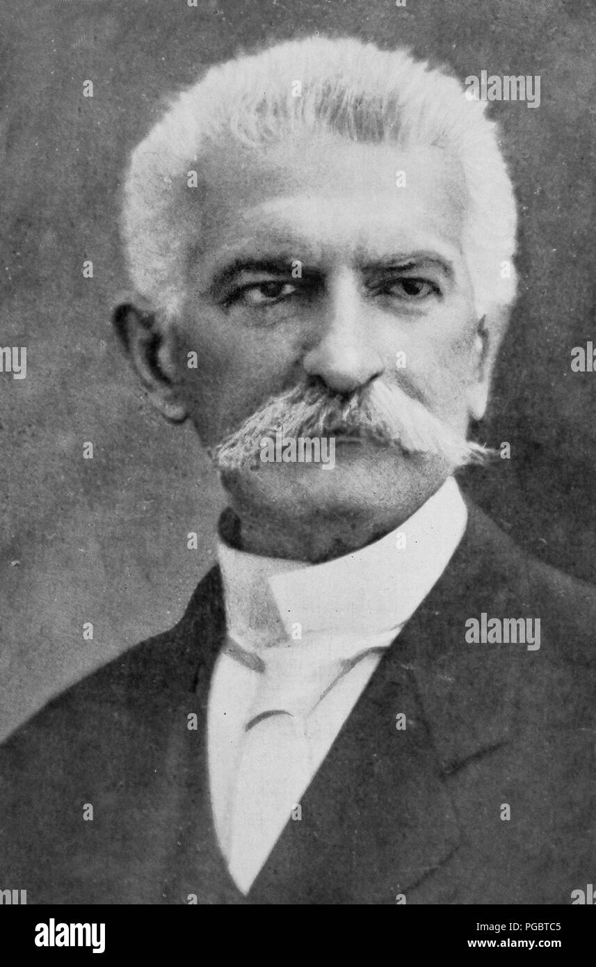 Italia Sidney Sonnino, el Ministro de Relaciones Exteriores de Noviembre 3, 1914 Foto de stock