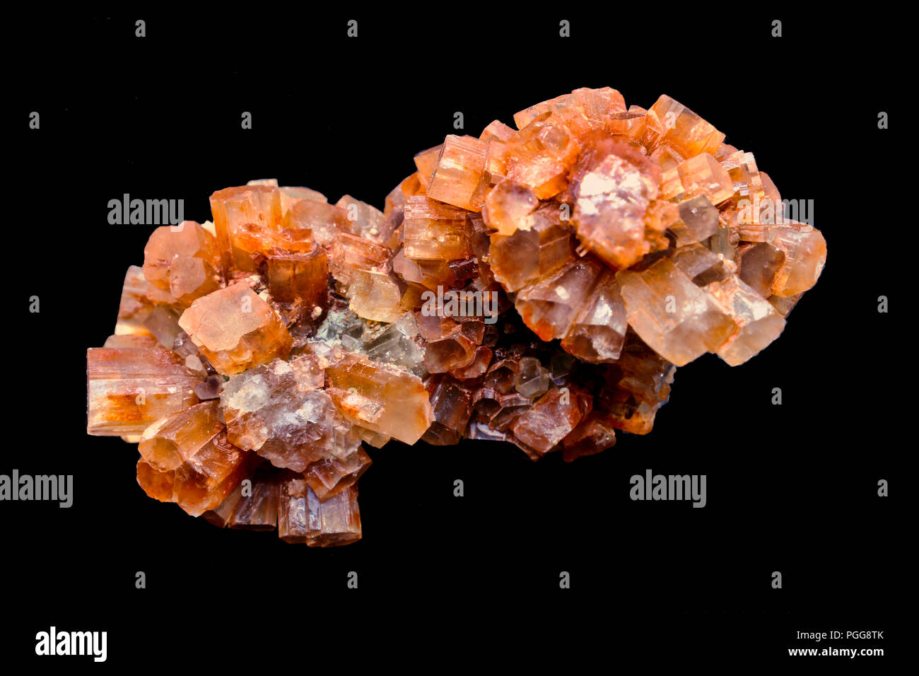 Aragonito Clusters, crystal, cristales Foto de stock