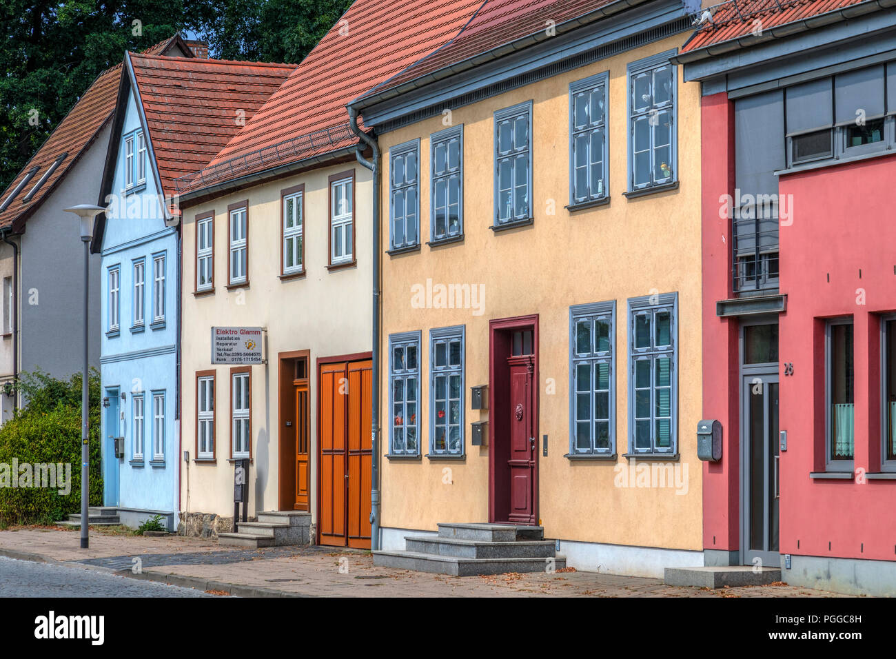Neubrandenburg, ciudad vieja, Mecklemburgo-Pomerania Occidental, Alemania, Europa Foto de stock