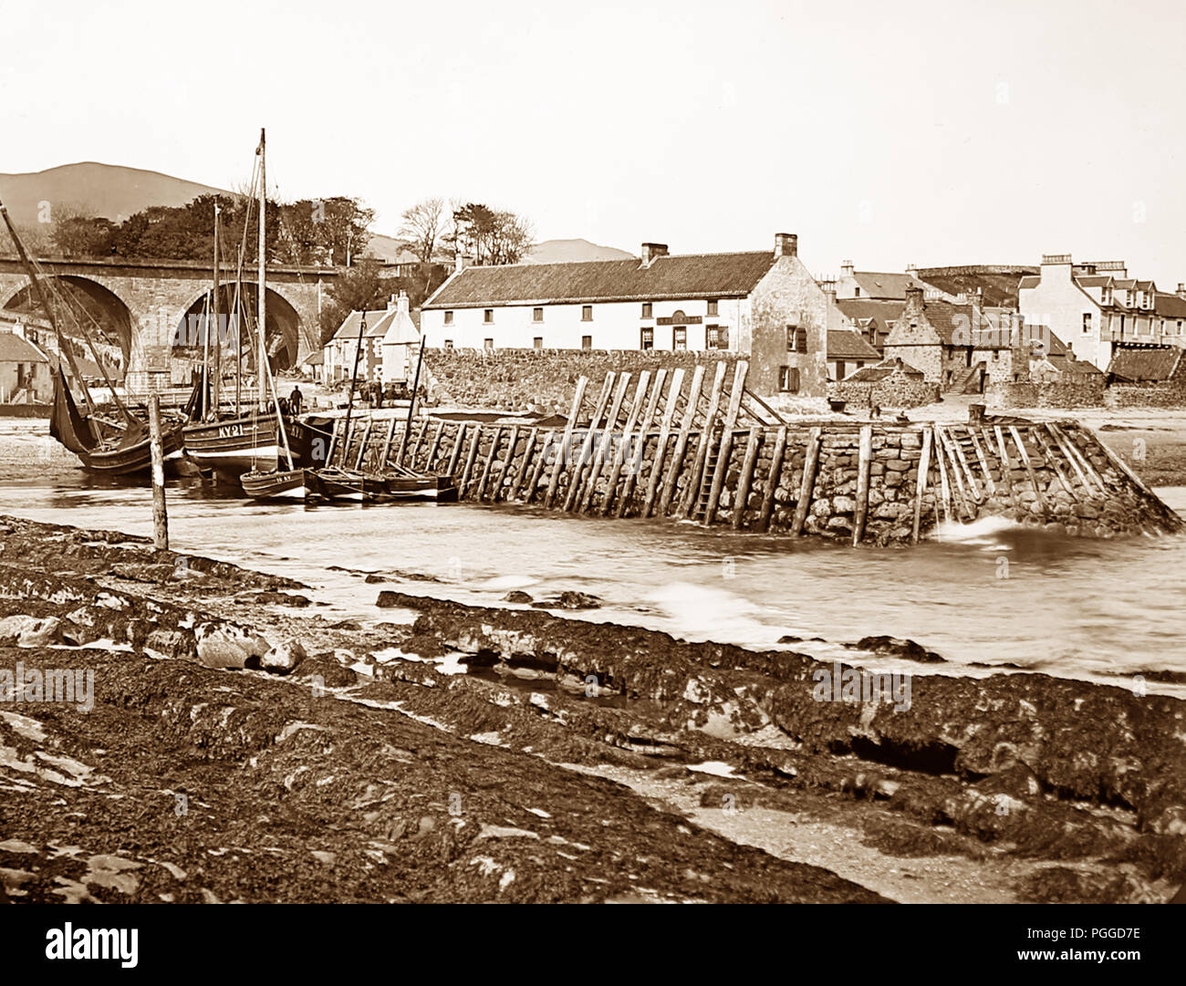 Bajar Largo, Escocia, época victoriana Foto de stock