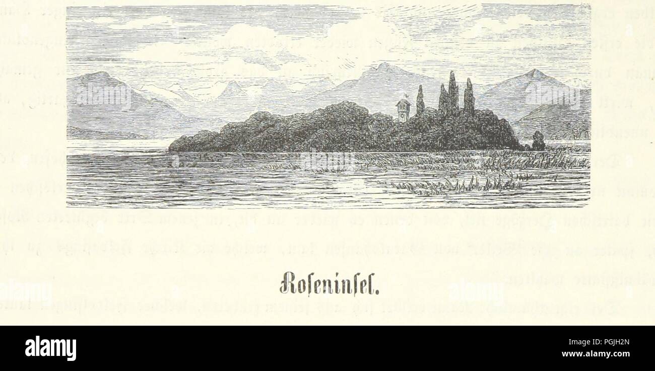Imagen de la página 50 de 'Der Starnberger See, Baviera. Eine Wanderung durch seine Uferorte. Wort und Bild von G. A. H. Holzschnitte von H. Wolf' . Foto de stock