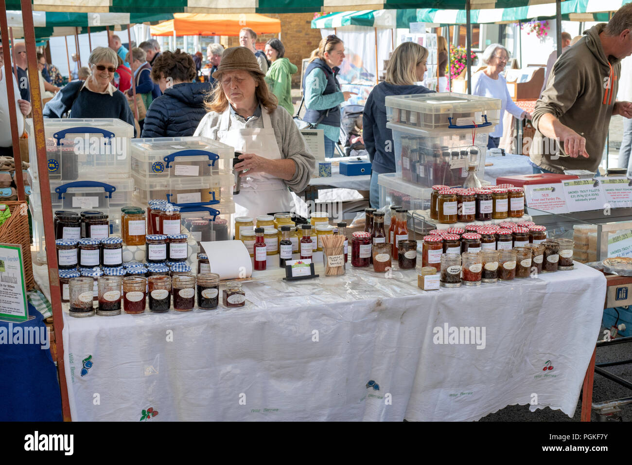 Mercado de agricultores de deddington fotografías e imágenes de alta