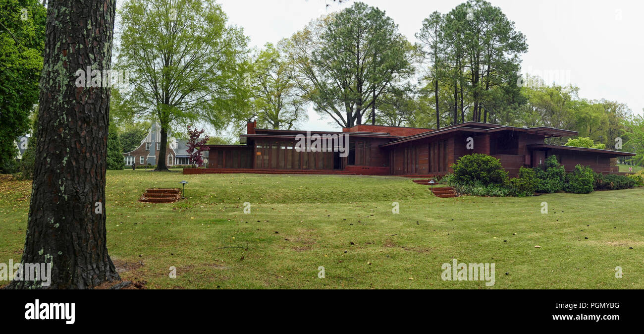 El exterior de la casa Rosenbaum, diseñado por Frank Lloyd Wright, Florence, Alabama Foto de stock