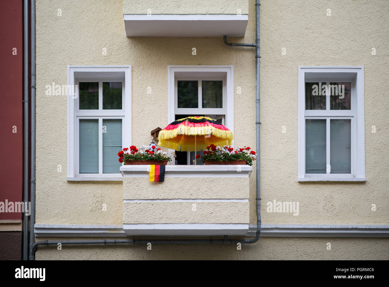 Balkon Deutschland Fußball Weltmeisterschaft Foto de stock