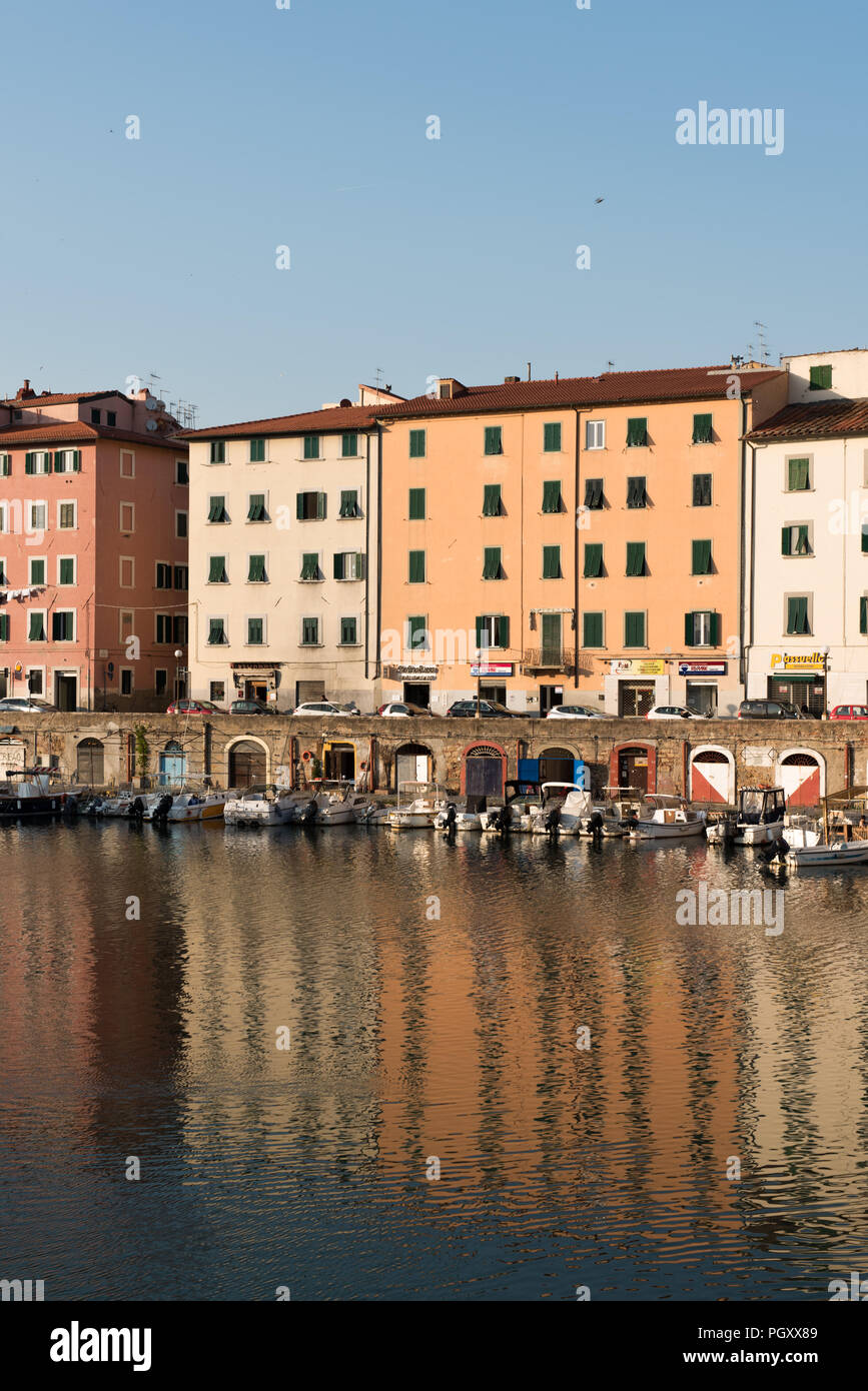 Área del canal llamado Pontino o Scali delle Cantine Foto de stock