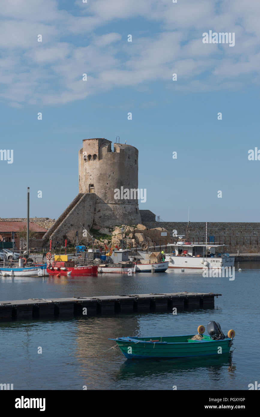 Marciana Marina. Appiani's Tower Foto de stock