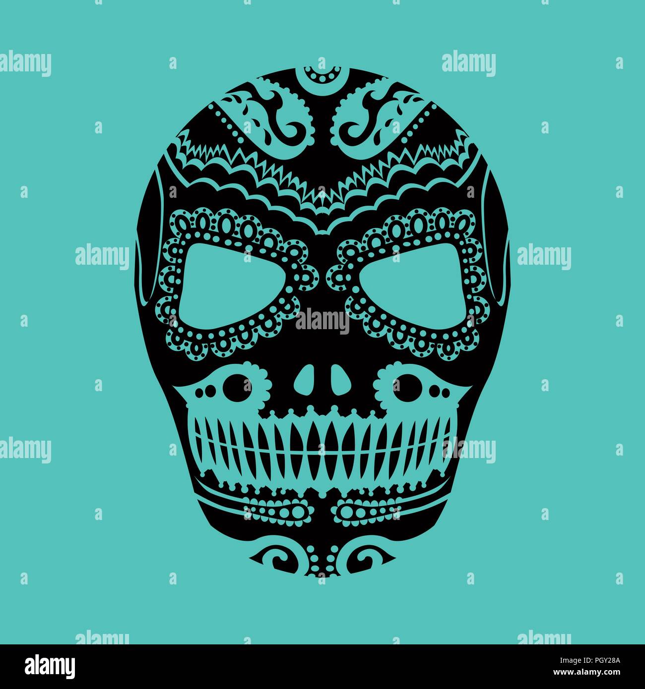 Máscara Tribal diseño, arte abstracto Imagen Vector de stock - Alamy