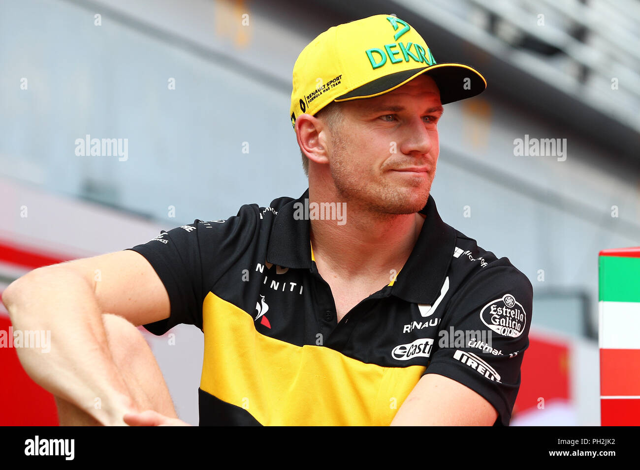 En Monza, Italia. El 30 de agosto , 2018. Nico Hulkenberg de Alemania y Renault en el paddock durante el Grand Prix de Fórmula Uno de Italia de crédito: Marco Canoniero/Alamy Live News Foto de stock