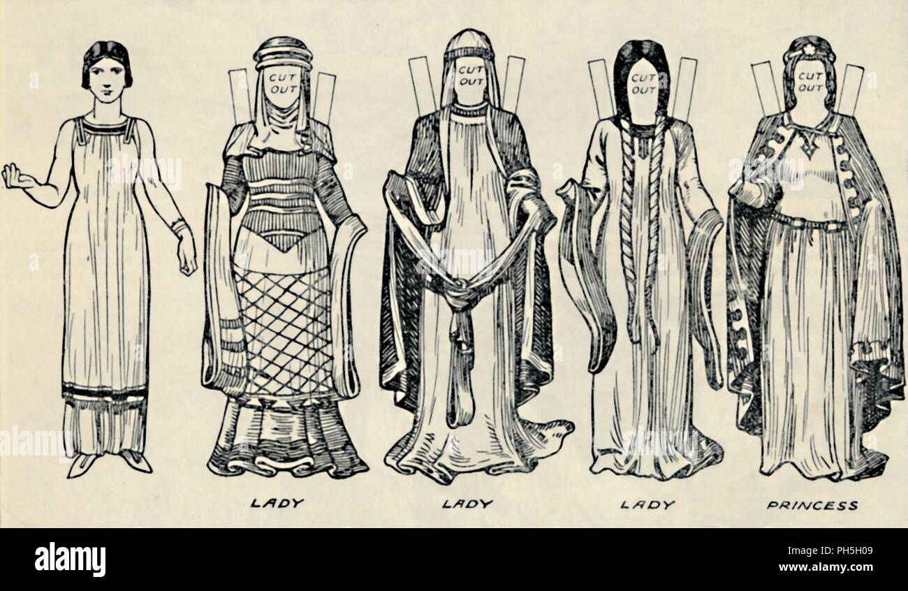 La Galería de Trajes británica: la vestimenta de las personas llevaban en  época normanda', C1934. Artista: Desconocido Fotografía de stock - Alamy