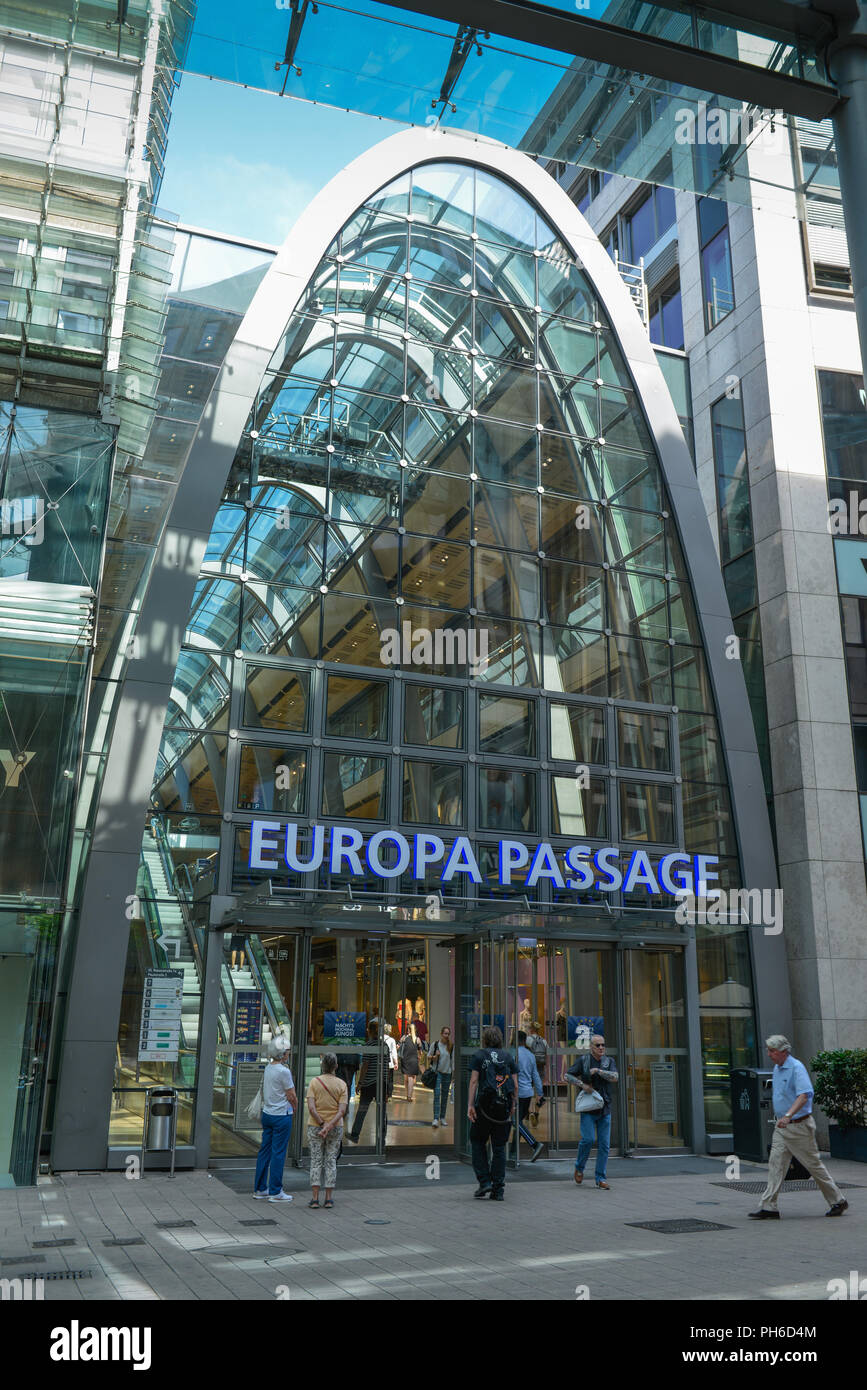 Europa Passage, Ballindamm, Hamburgo, Alemania Foto de stock