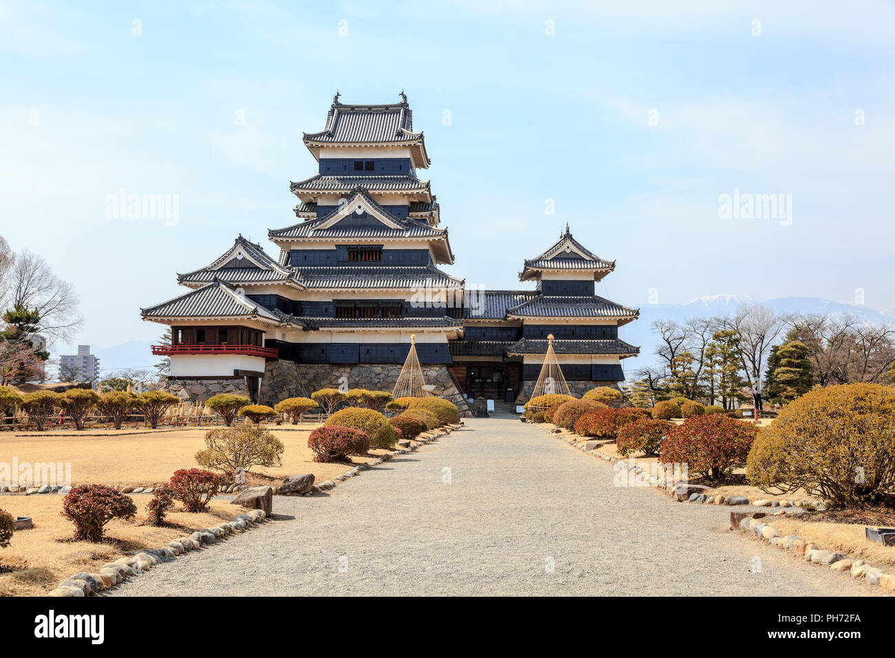 El castillo Matsumoto negro Foto de stock