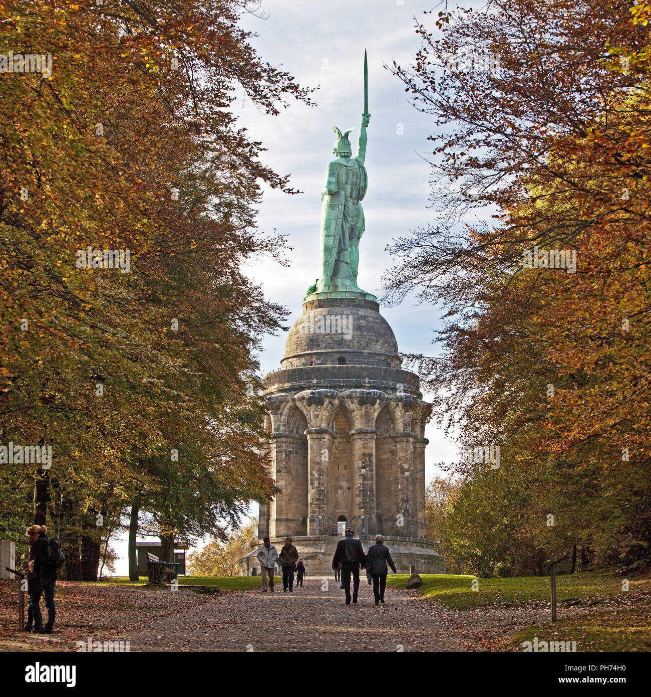 Monumento Hermannsdenkmal, Detmold, Alemania Foto de stock