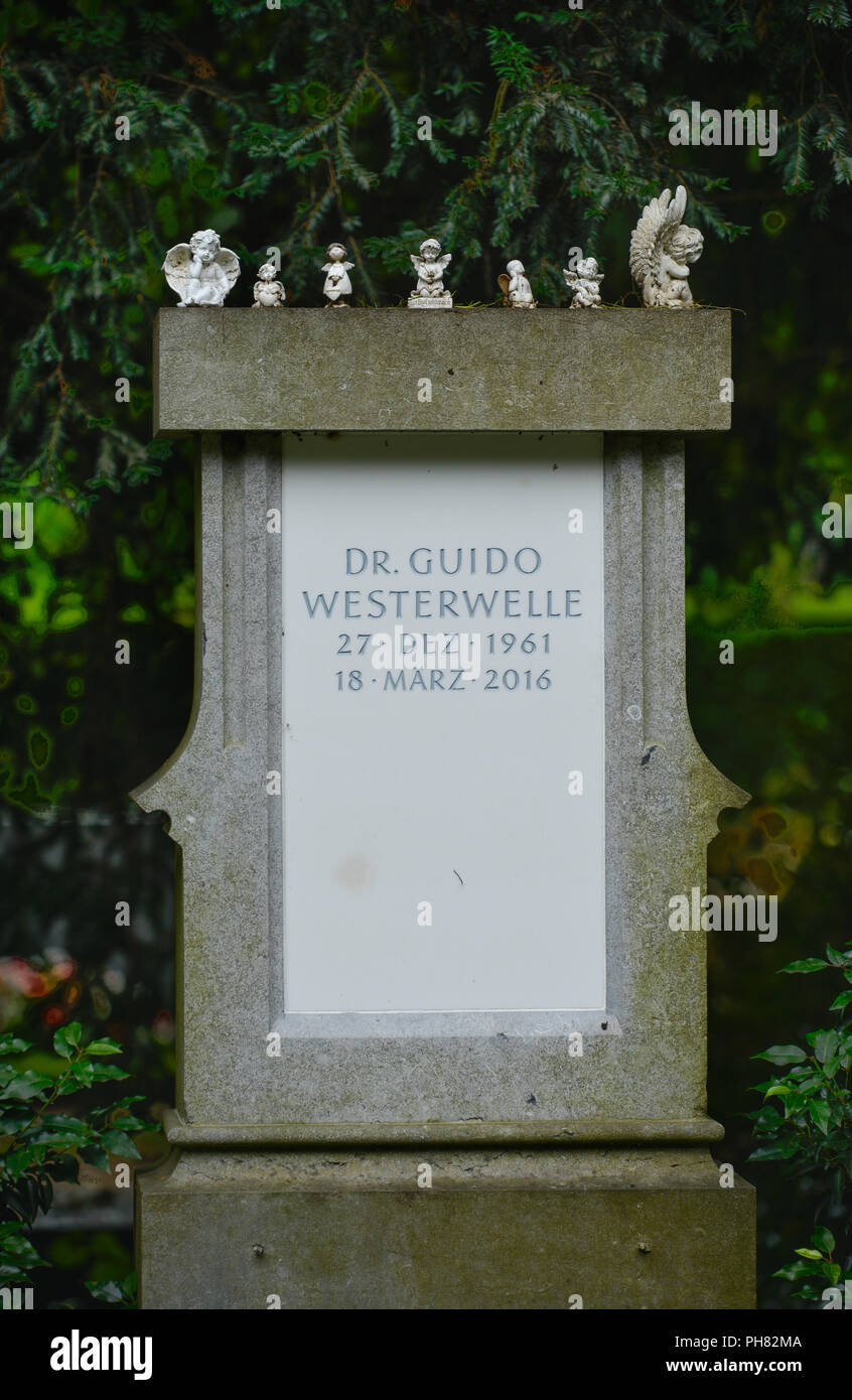 Grab, Guido Westerwelle, Melaten-Friedhof, Aachener Strasse, Lindenthal, Koeln, Nordrhein-Westfalen, Deutschland Foto de stock