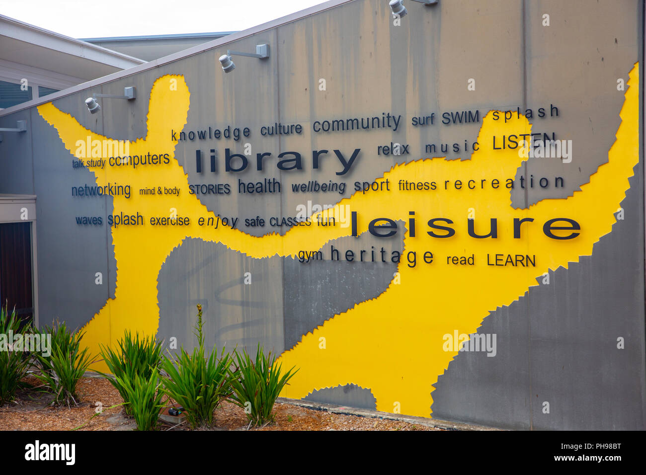 Blacktown biblioteca centro de ocio y deportes en Stanhope,al noroeste de Sydney, Nueva Gales del Sur, Australia Foto de stock