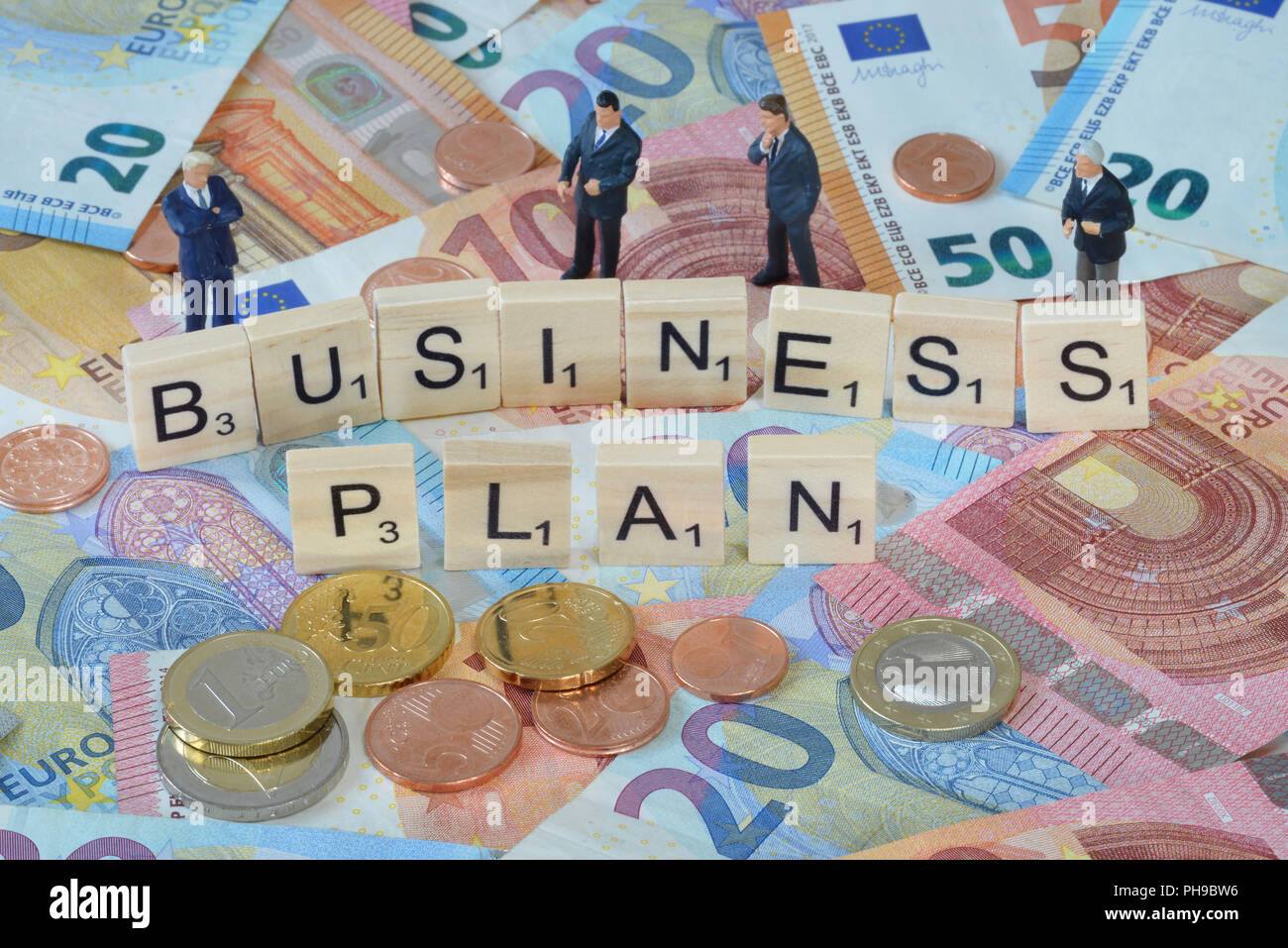 Businessplan Symbolfoto Wirtschaftsbegriff Foto de stock