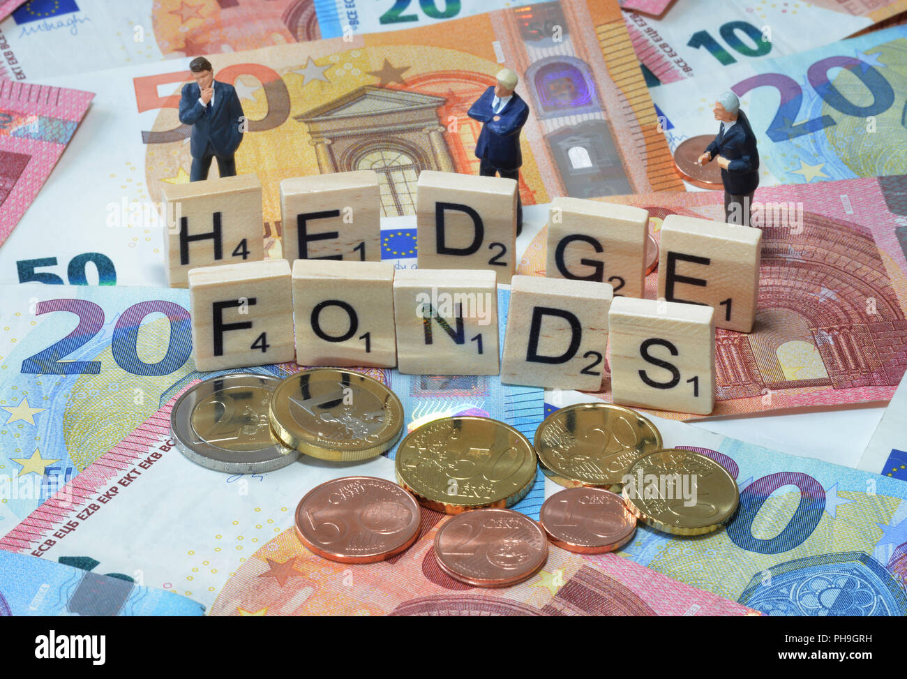 Symbolfoto Wirtschaftsbegriff Hedgefonds Foto de stock